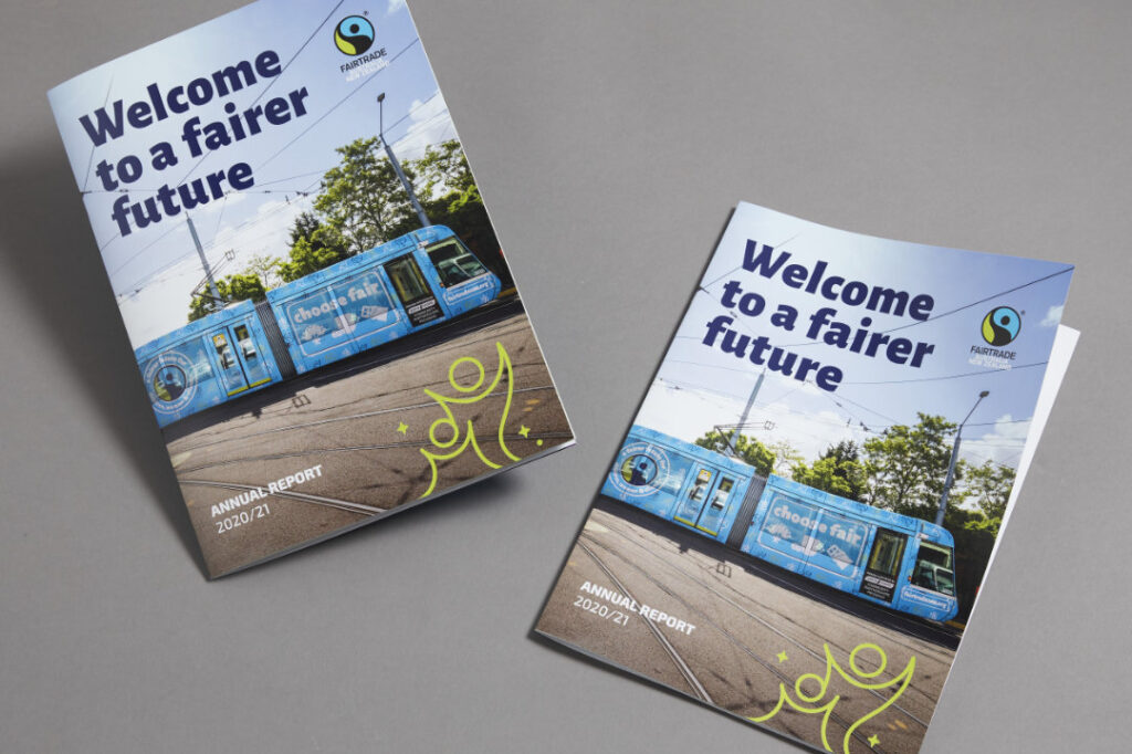 Annual Report Design for Fairtrade – Cover Design
