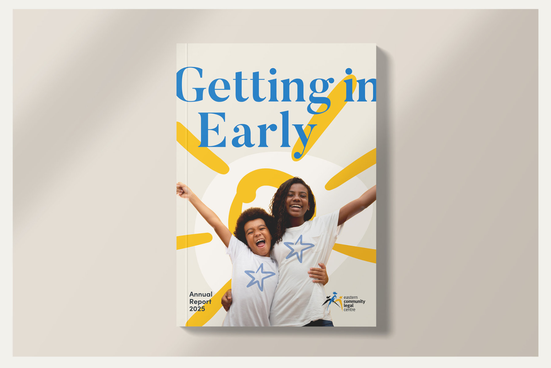 Yearly report cover design for ECLC