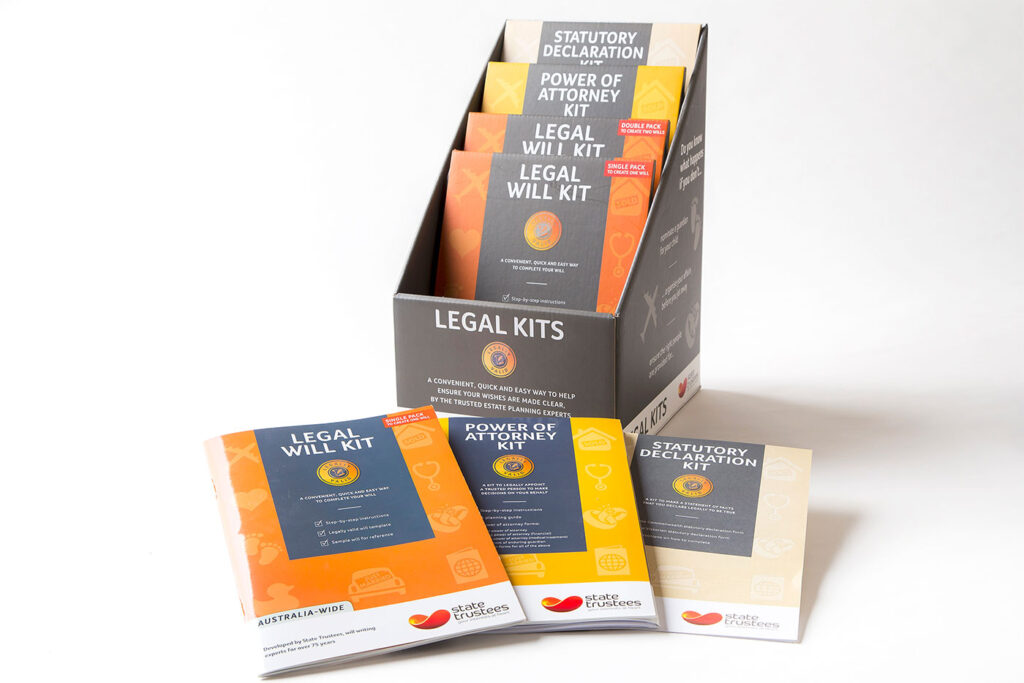Award-winning publication design by Melbourne graphic studio Christie Davis Design – State Trustees Legal Will Kit