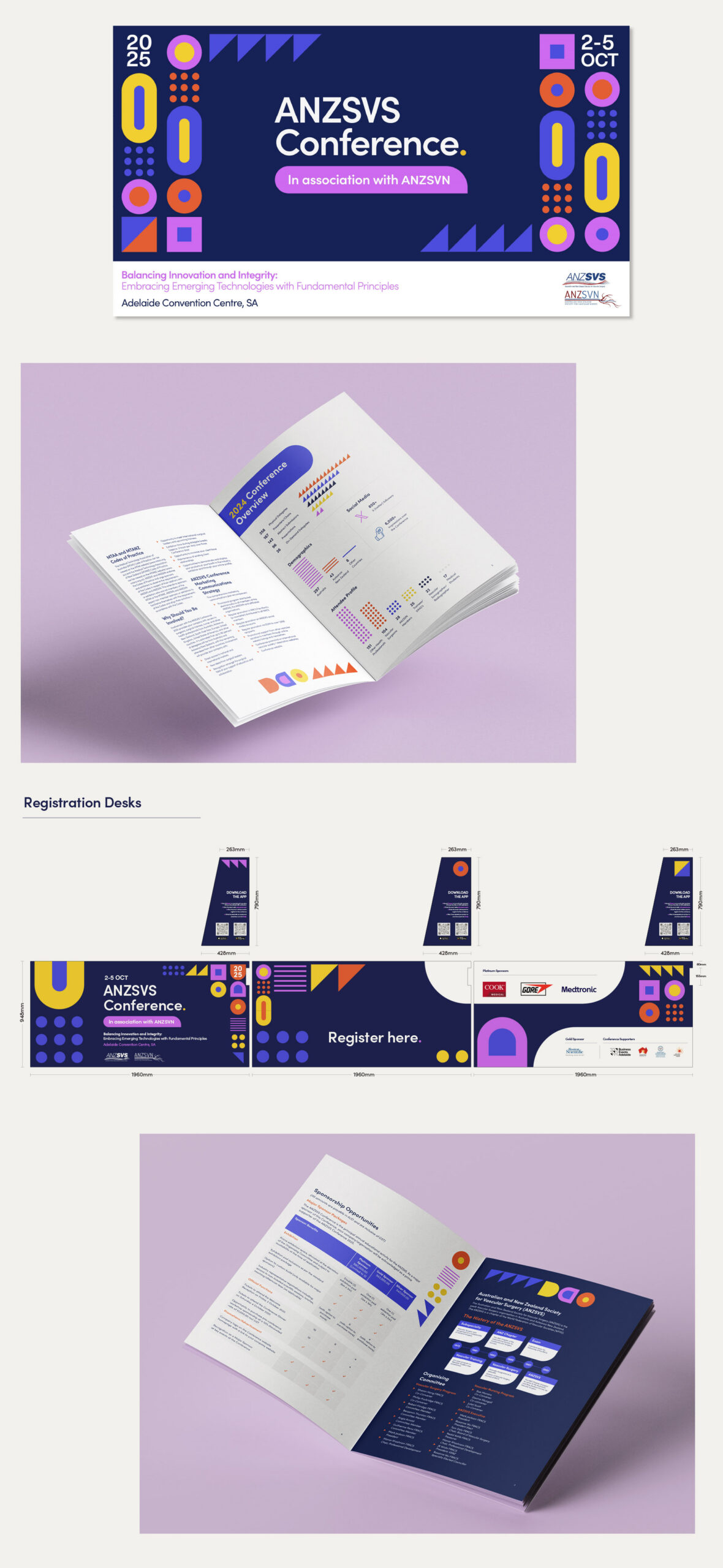 Event design and branding for RACS Conference