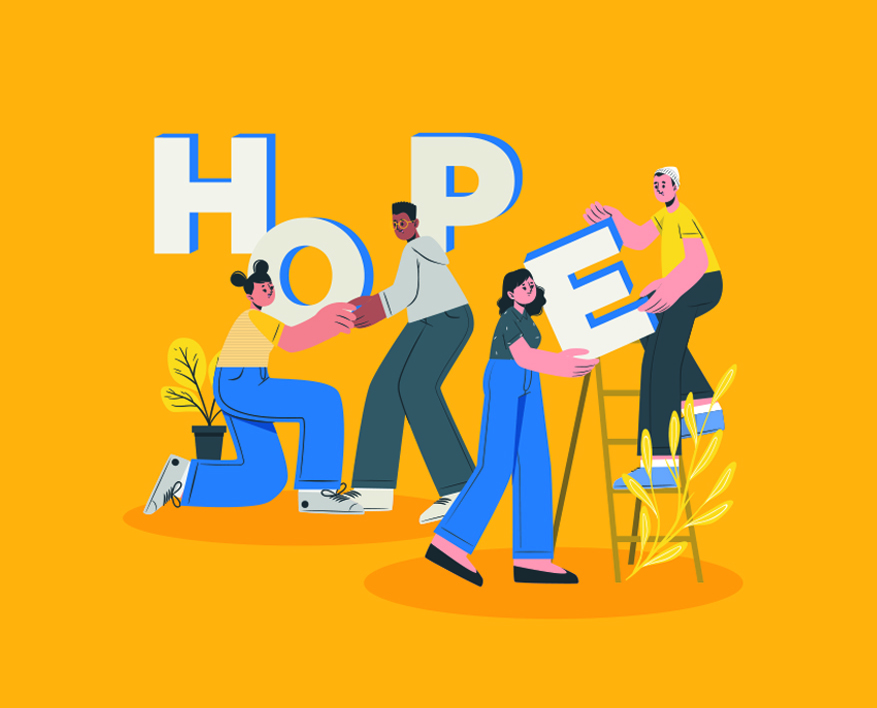 Illustration by Melbourne illustrator at Christie Davis Design studio for Eastern Community Legal Centre