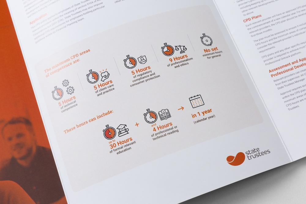 Infographics design by Melbourne graphic designers for State Trustees