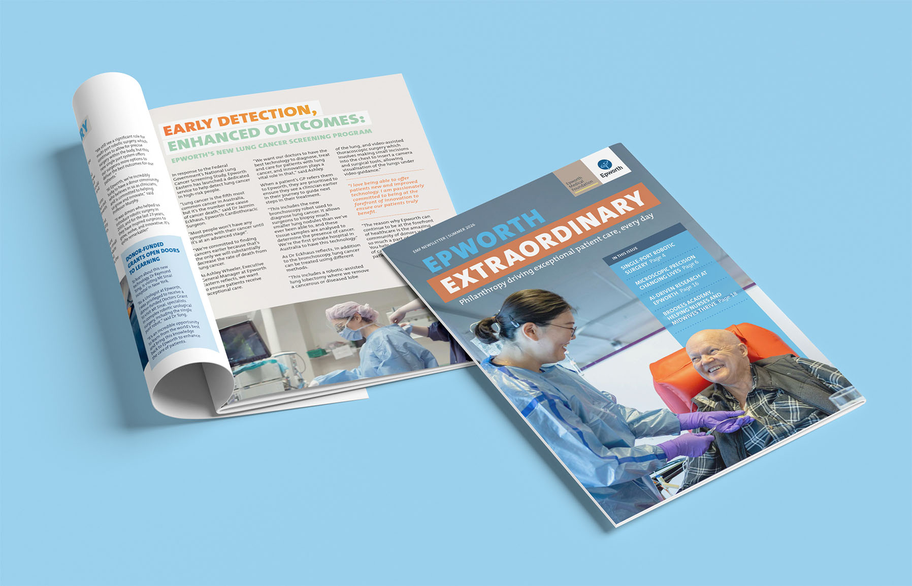 Graphic design – publication design – EMF folio