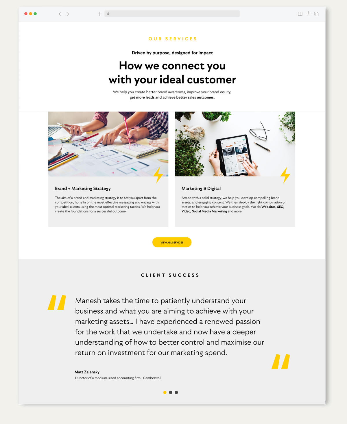 Website design Australia by Christie Davis Design for Catalyst Content