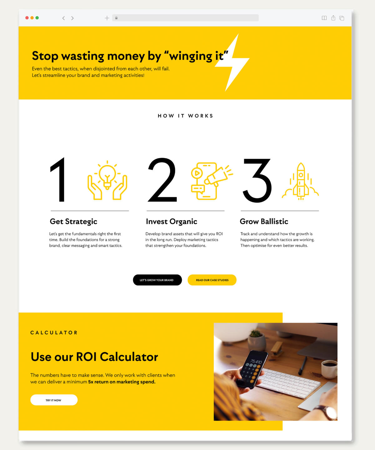 Website design Melbourne by Christie Davis Design for Catalyst Content